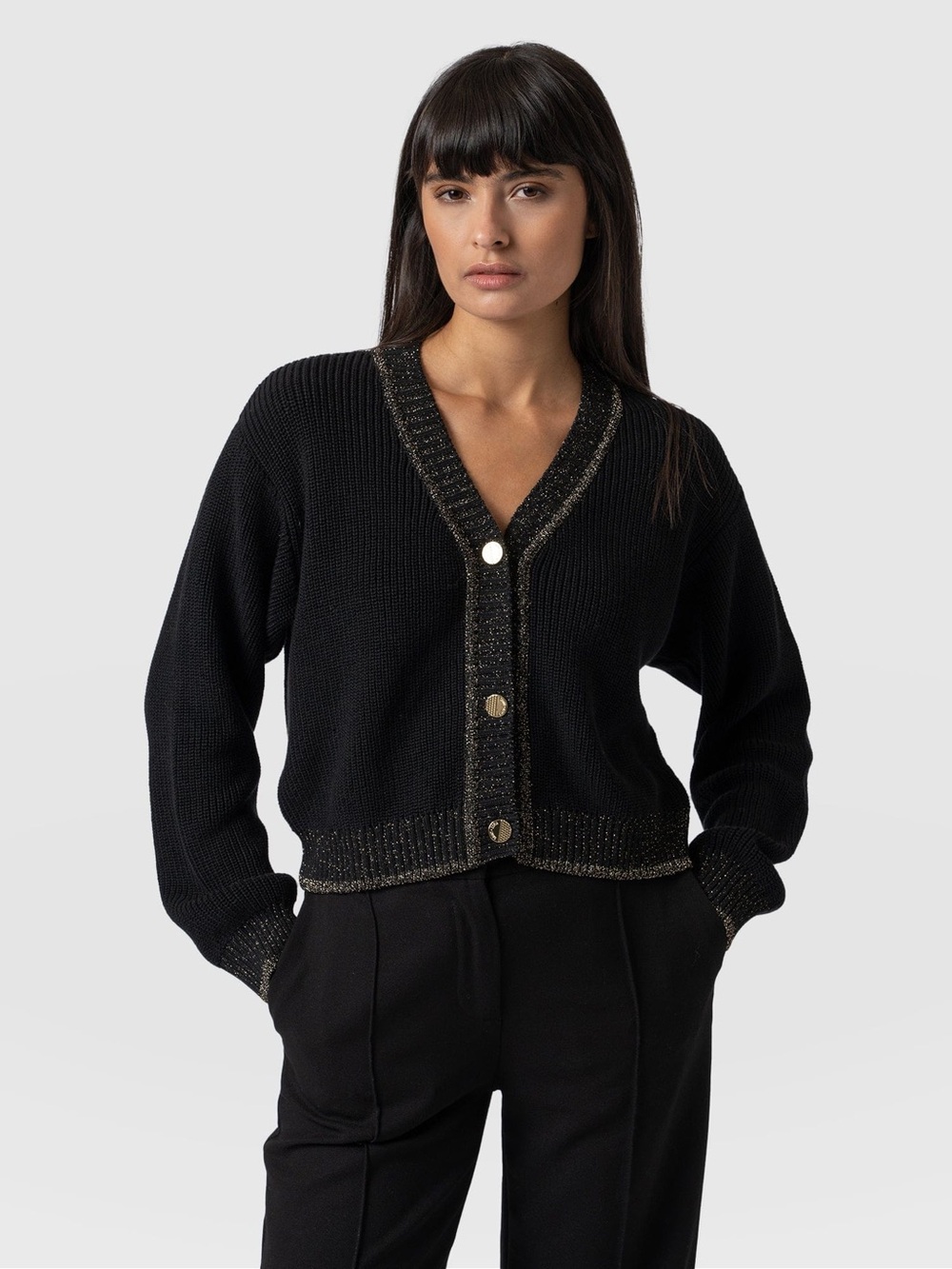 NWT Saint + Sophia Hatton Crop Cardigan, Size S